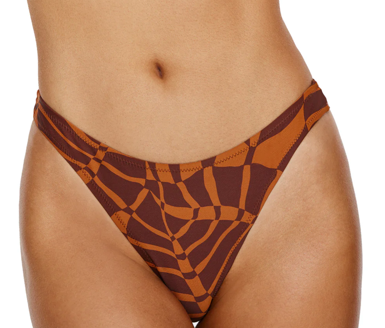 Retro Jungle Bikini Bottom-Multi Brown XS-L