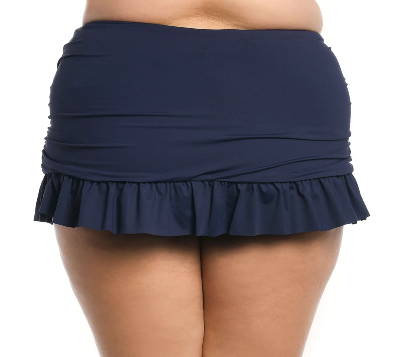 Island Goddess Ruffle Skirted Bottom - Indigo 16W-22W