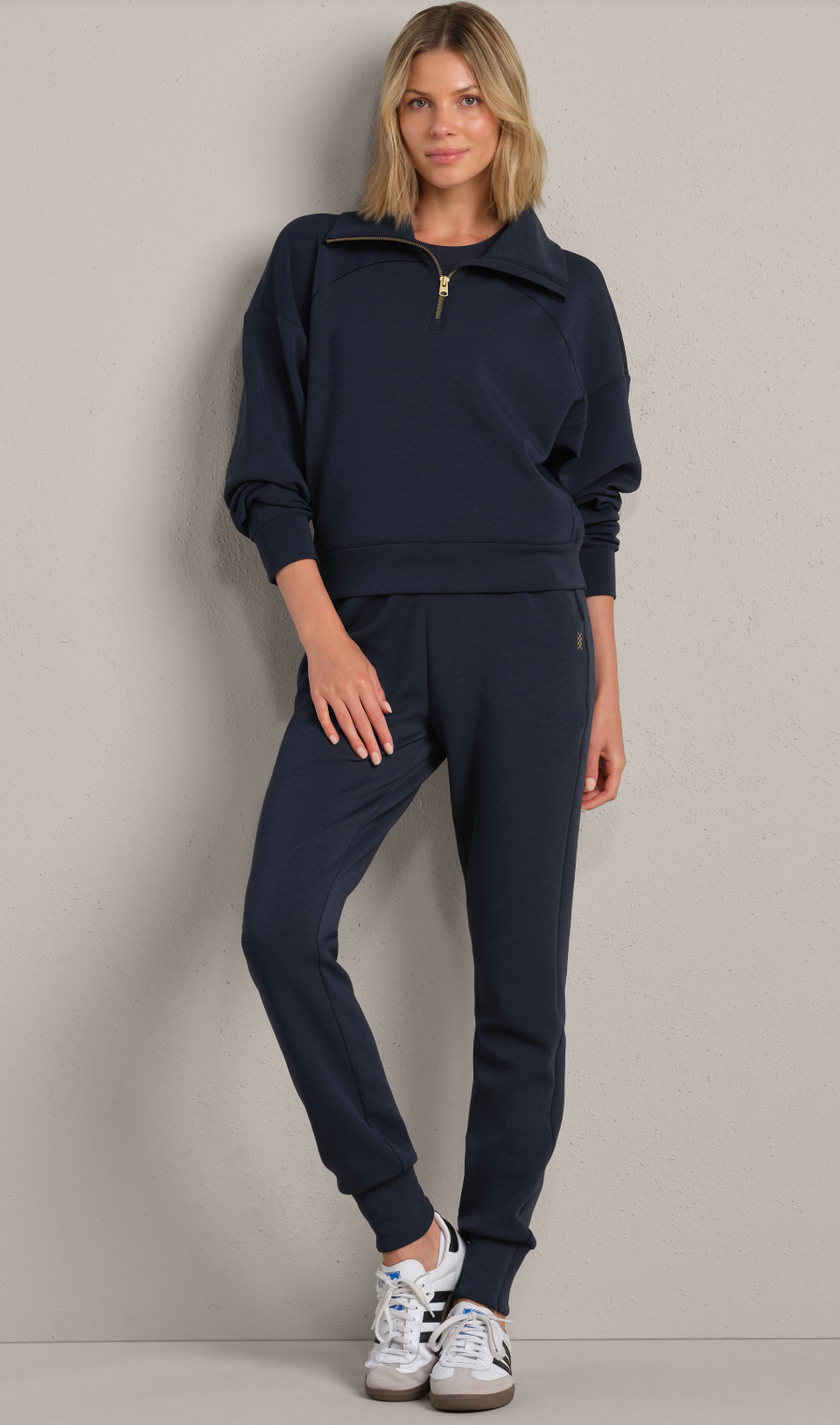 DreamGlow™ 1/2 Zip - Navy Blue XS-XXL