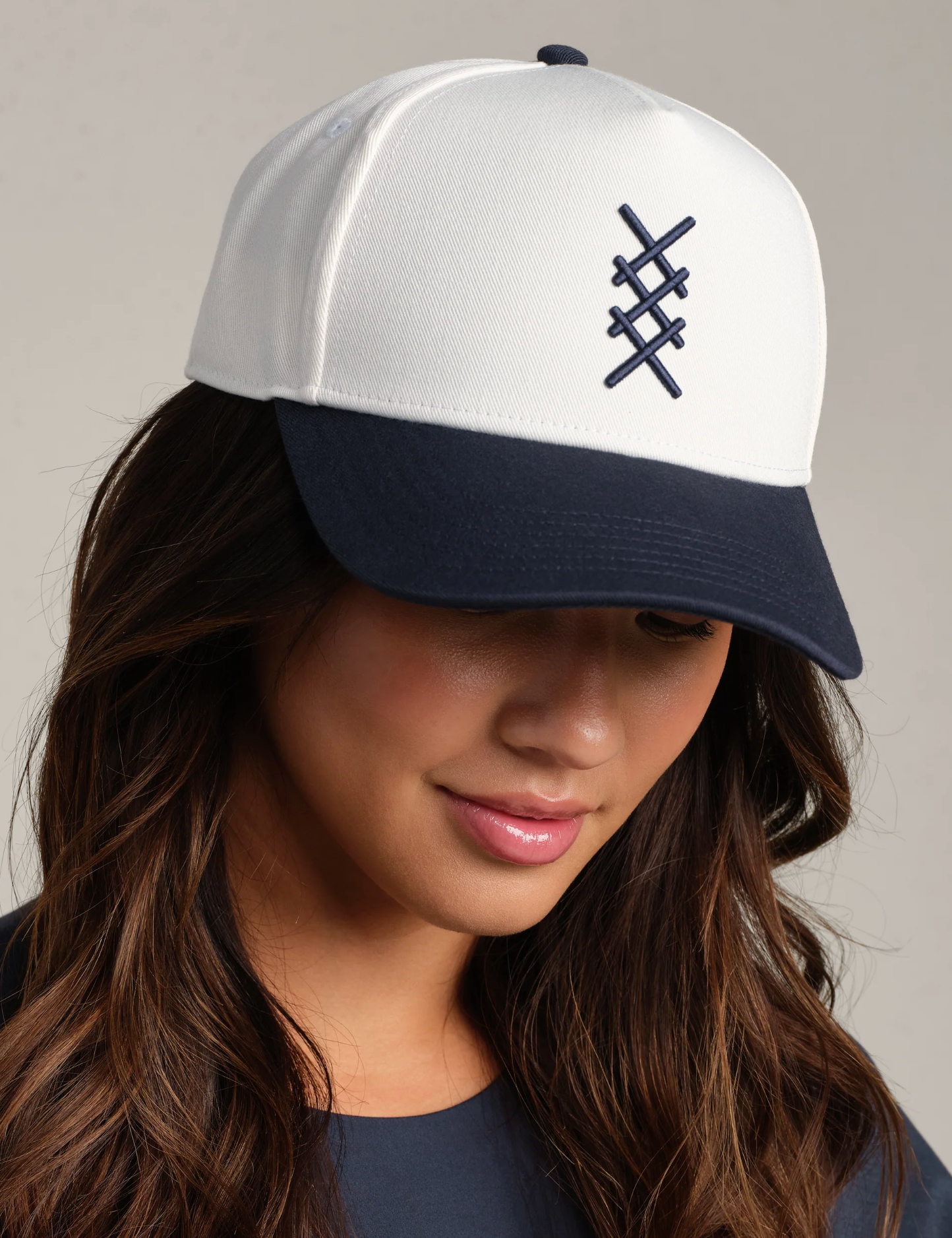 Trucker Hat - Navy Blue/White