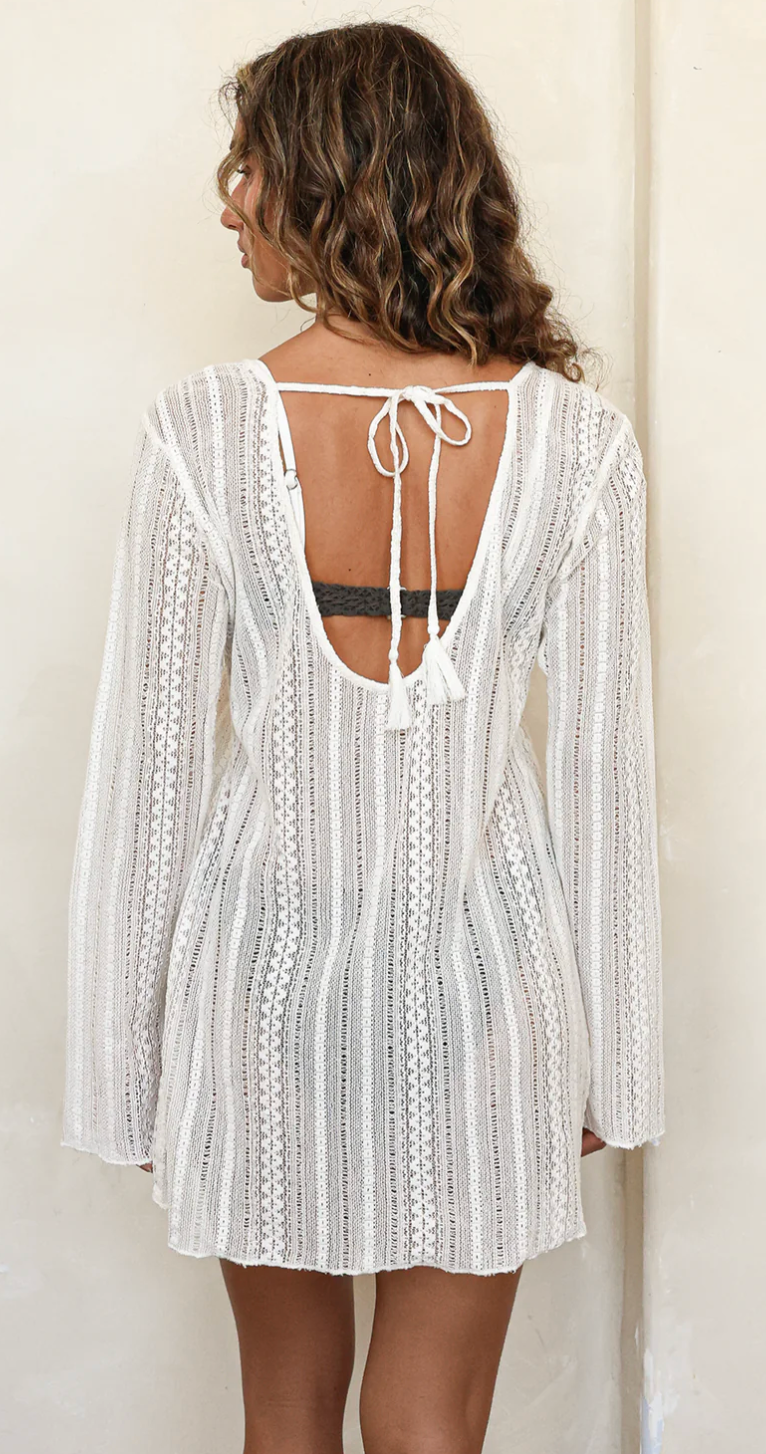 Veranda Dress Cover Up - Cream XS-XL