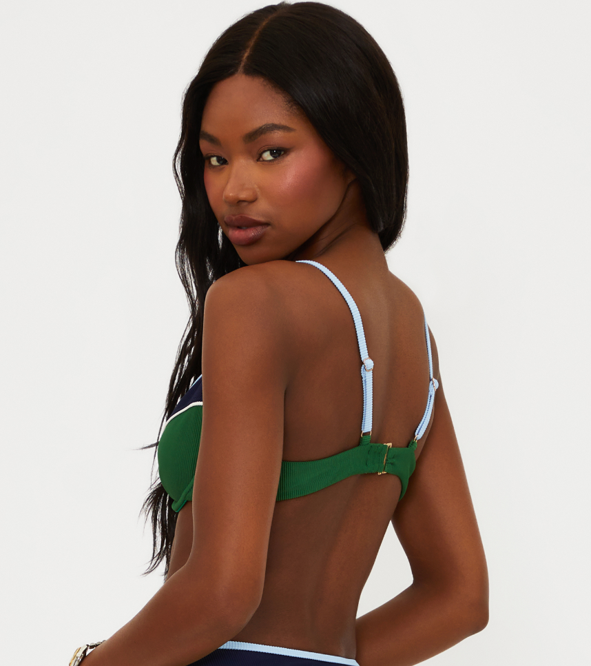 Addyson Bikini Top - Ivy Colorblock S-L