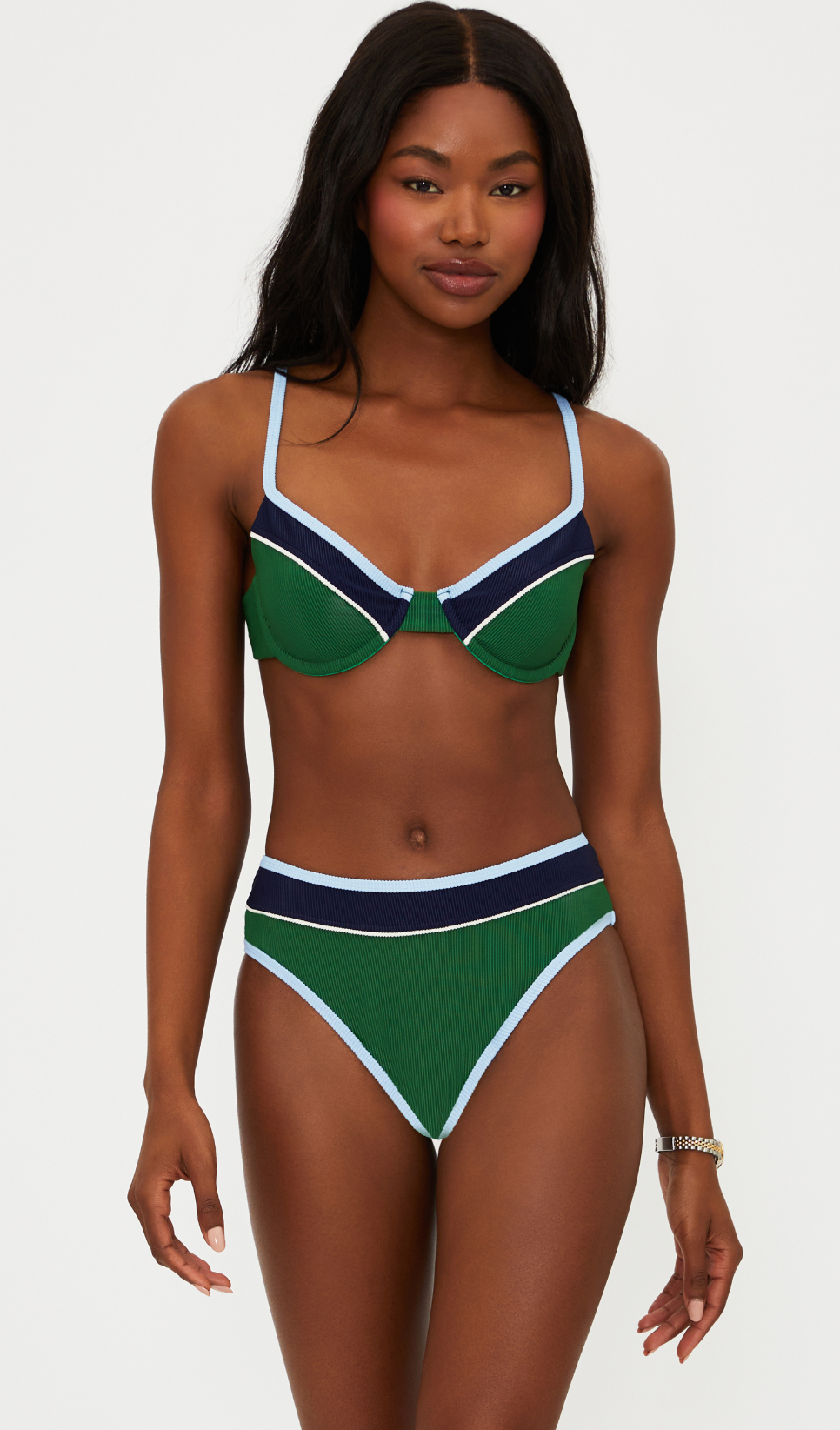 Addyson Bikini Top - Ivy Colorblock S-L