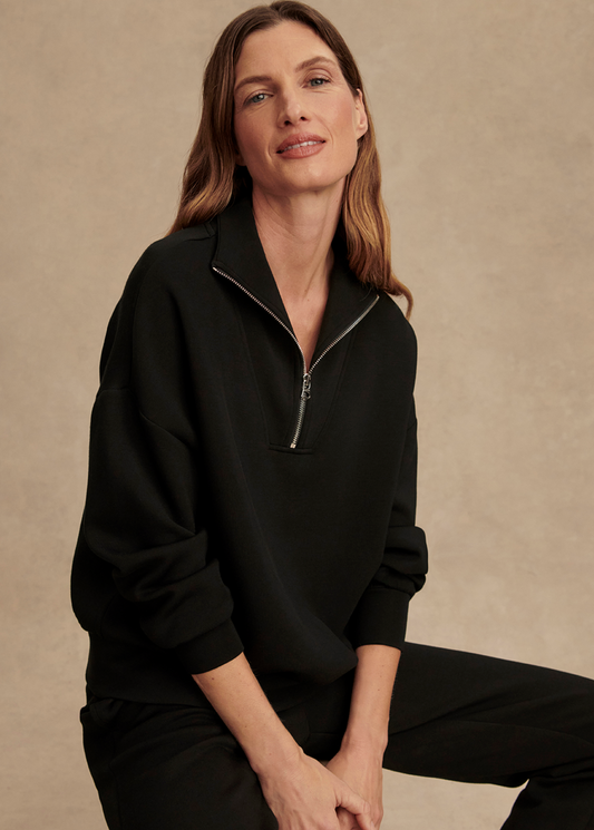 Hawley Half-Zip Sweat - Black XS-L