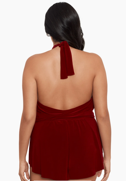 Bianca Romper Swimsuit - Merlot 16W-24W