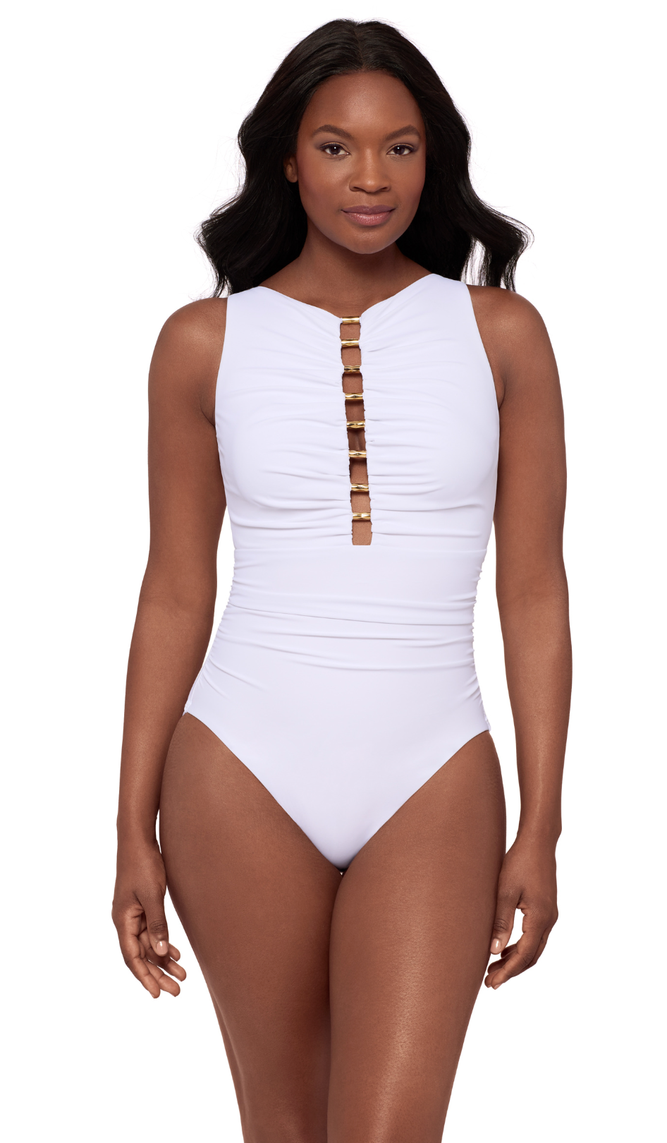 Swizzle One Piece - White 8-16