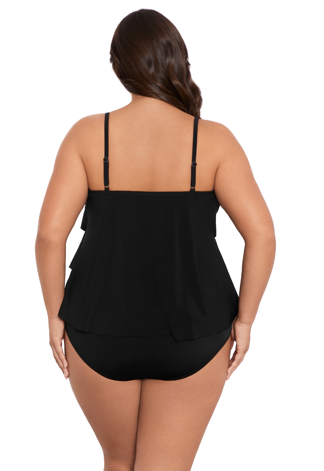 Rachel Tankini Top - Black 16W-24W
