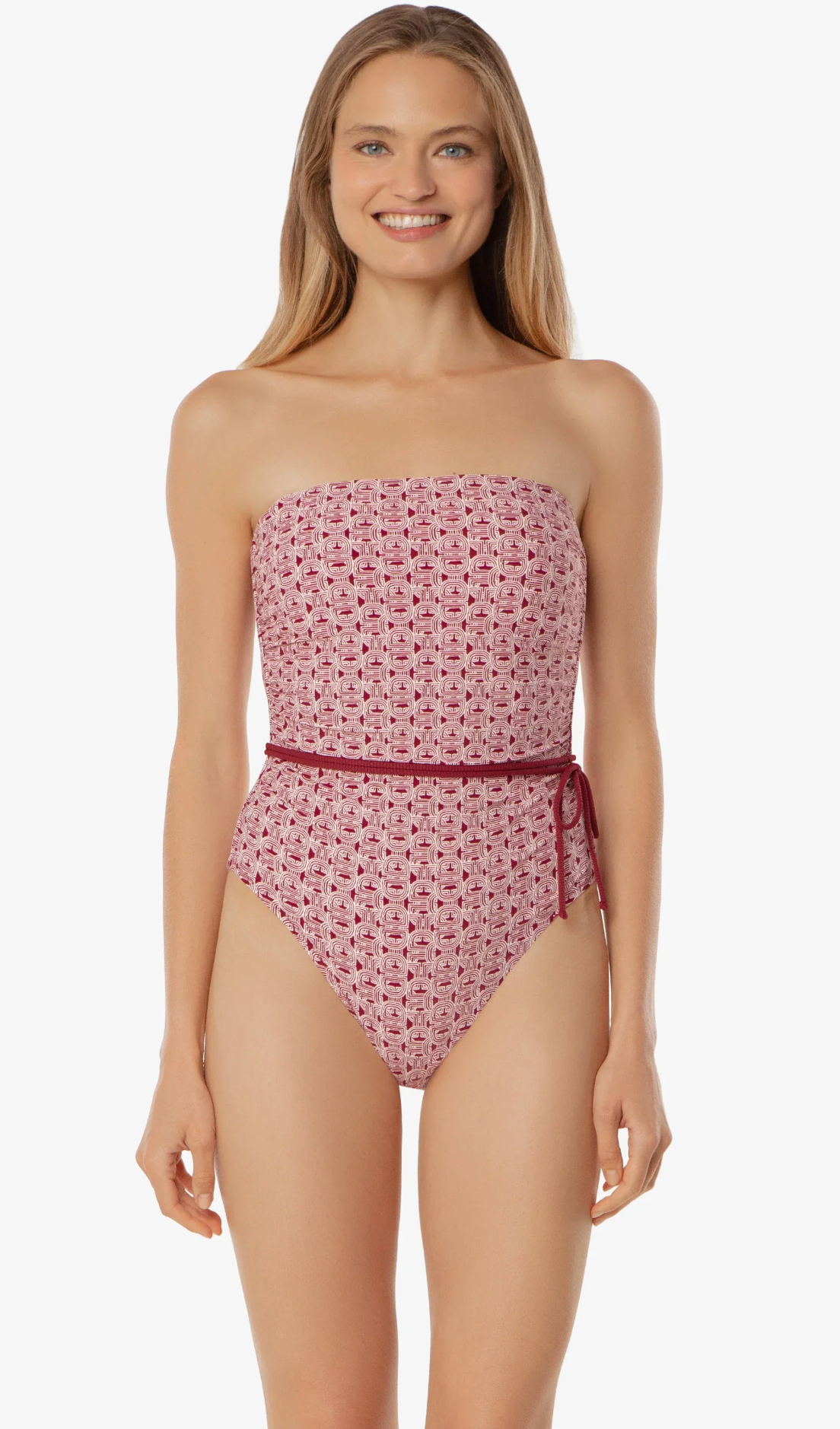 Belted Bandeau One-Piece - Links S-XL