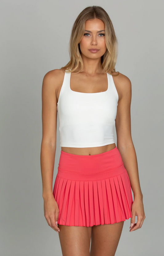 Criss Cross Back Yoga Tank- White XS-XXL