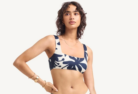 Mika Bralette Top - Night Flower EcoRib  XS-XL