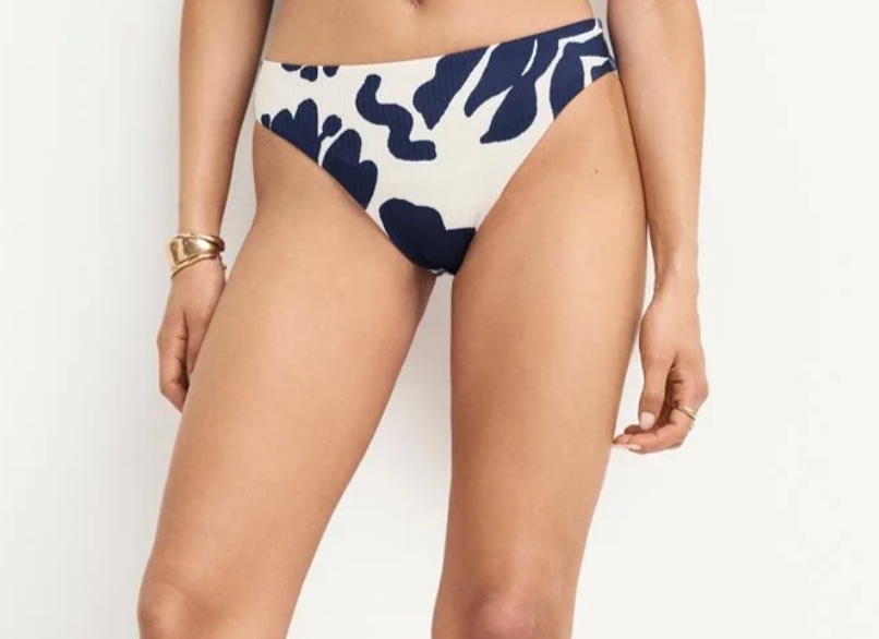 Cali High Leg Full Bottom - Night Flower EcoRib XS-XL