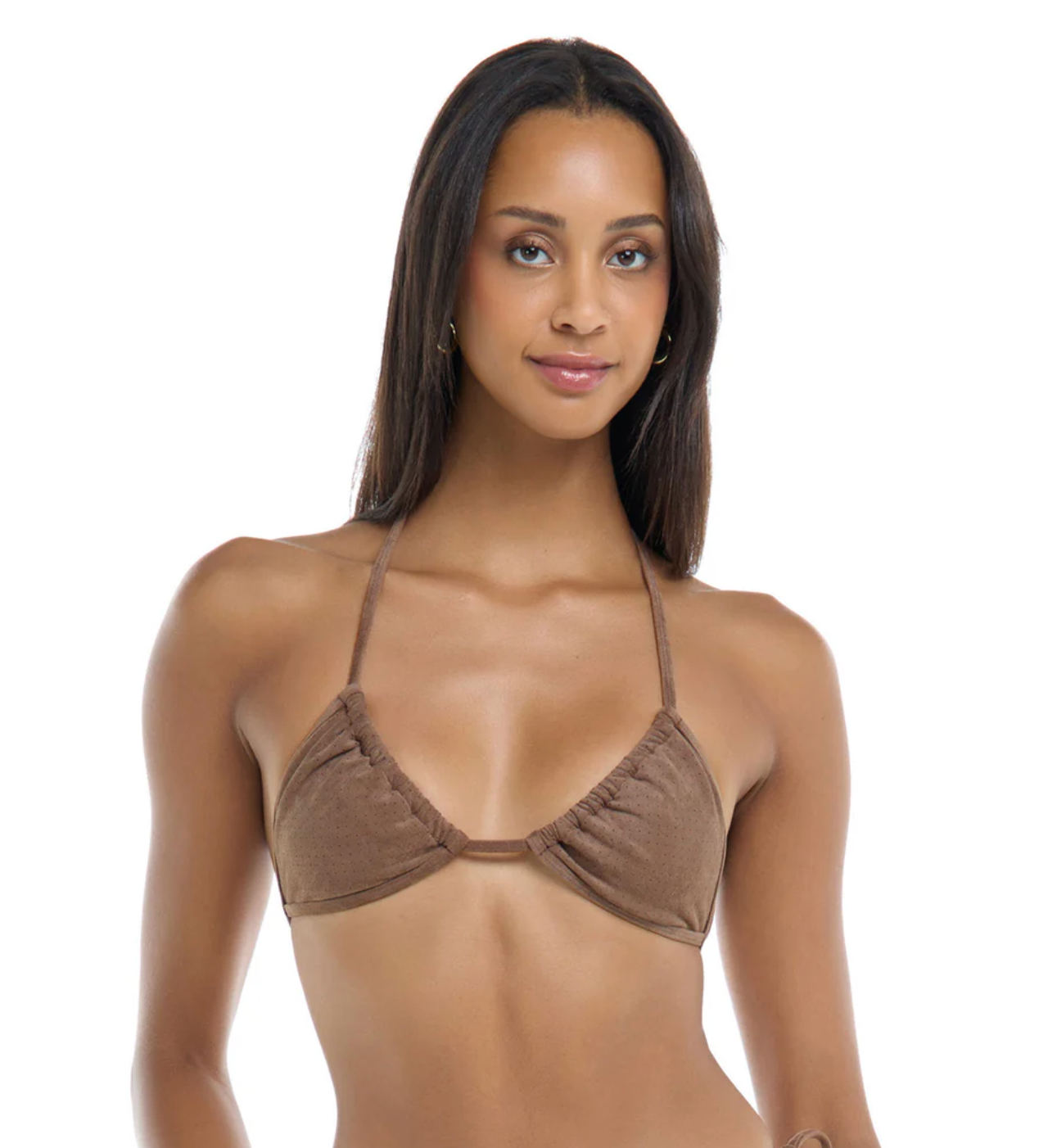 Daisy Mae Dita Triangle Bikini Top - Tan XS-XL