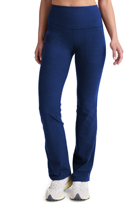 Spacedye High Waisted Practice Pocket Bootcut Pant 31" - Marine Blue