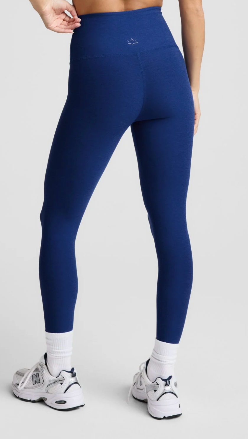 Spacedye Caught In The Midi High Waisted Legging - Marine Blue