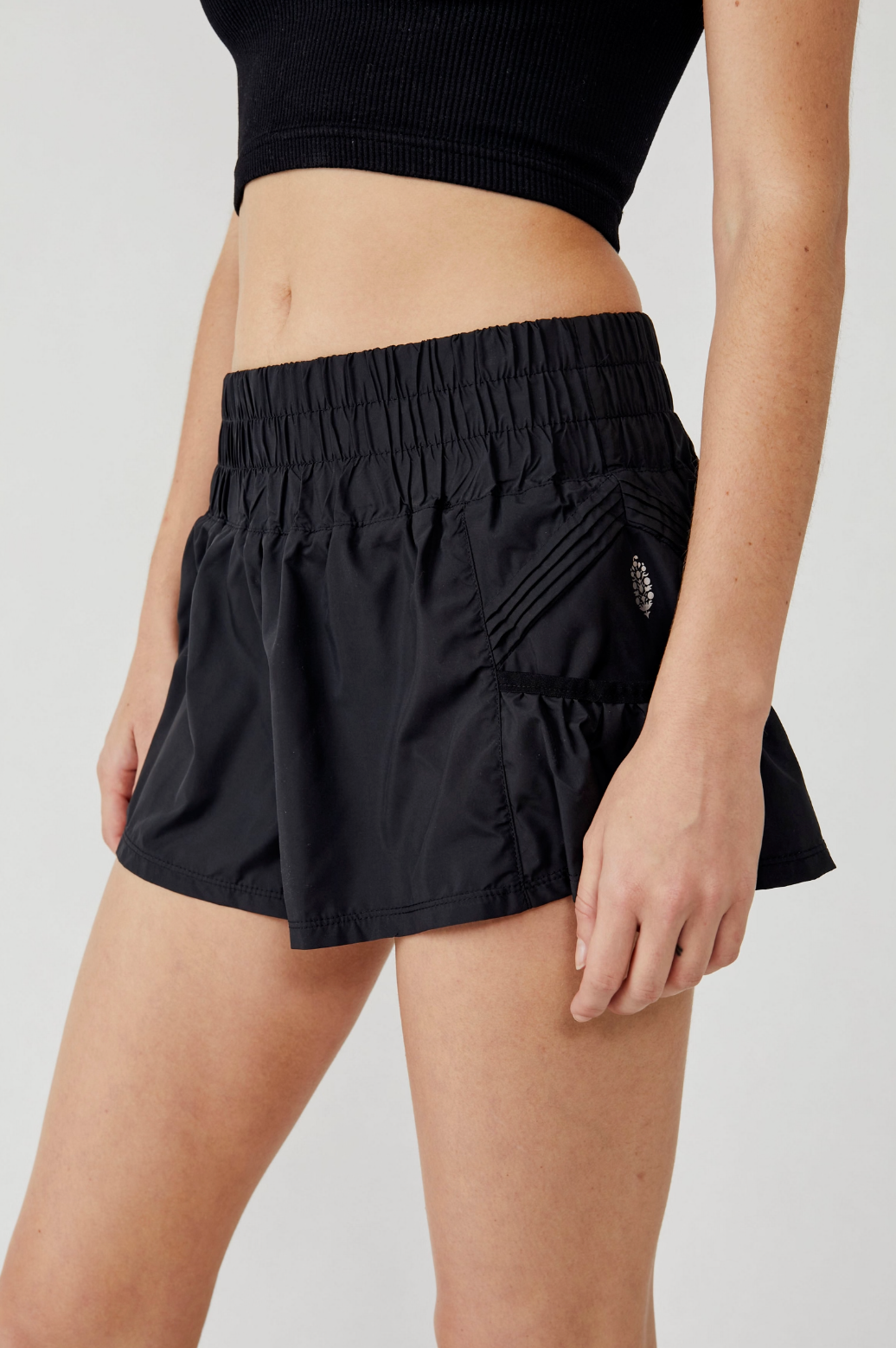 Get Your Flirt On Shorts -Black