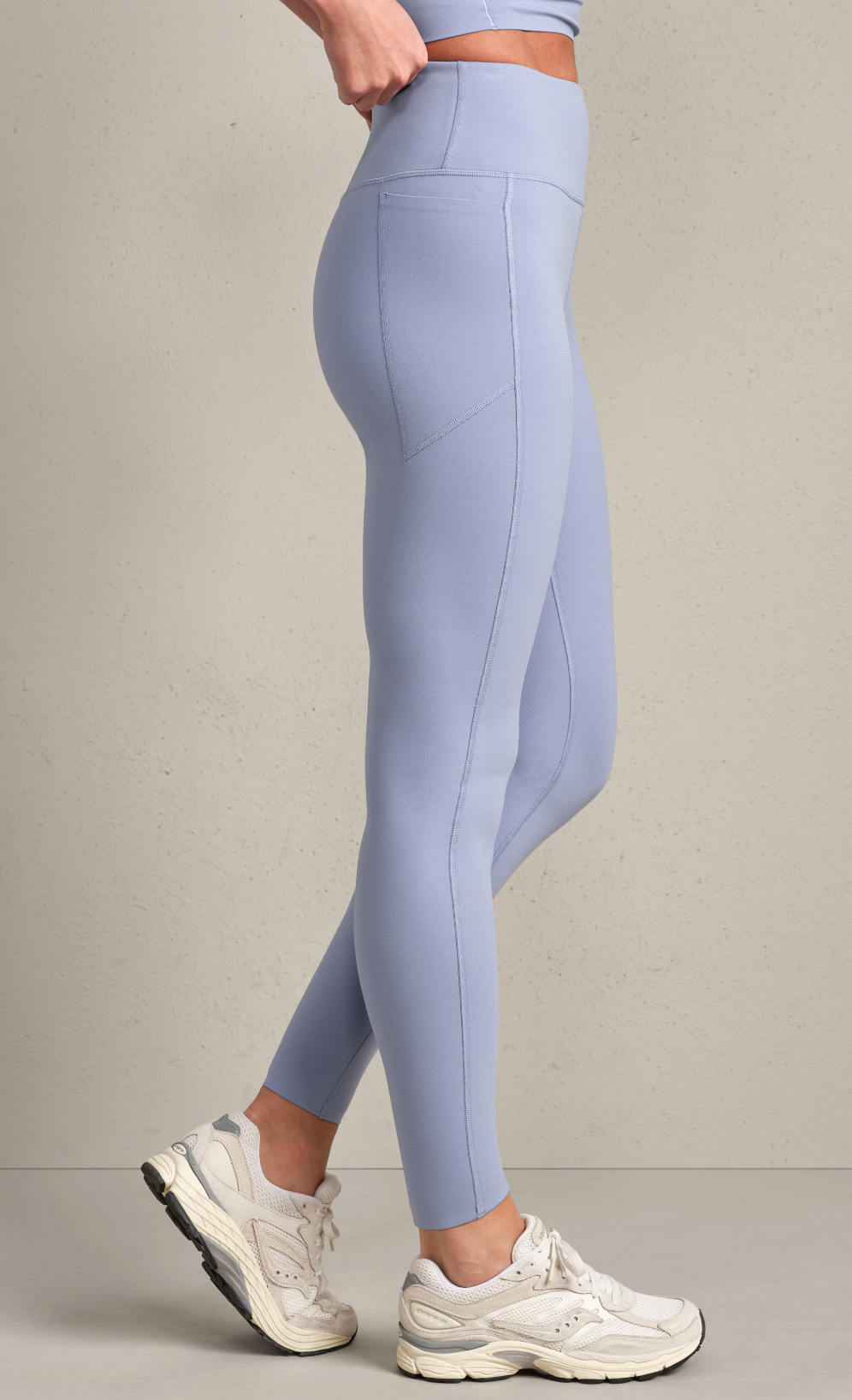 Revive 7/8 Pocket Legging- Hydrangea Blue