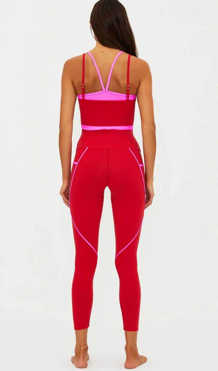 Von 7/8 Legging Royal Red Matte