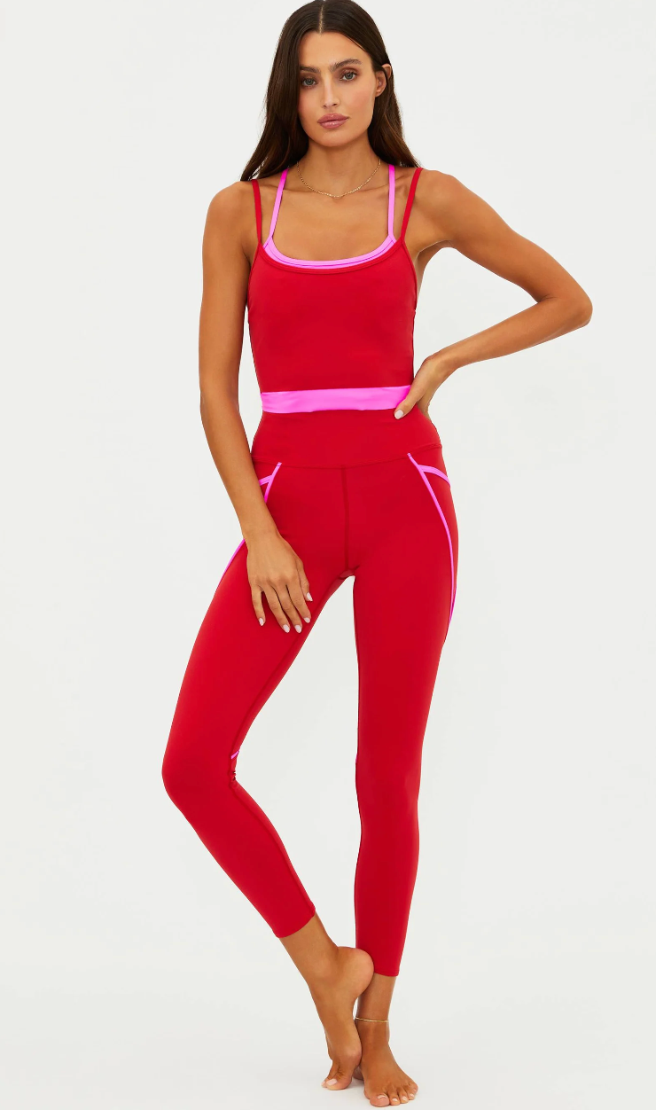 Von 7/8 Legging Royal Red Matte