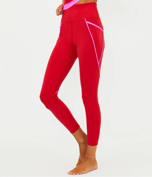 Von 7/8 Legging Royal Red Matte