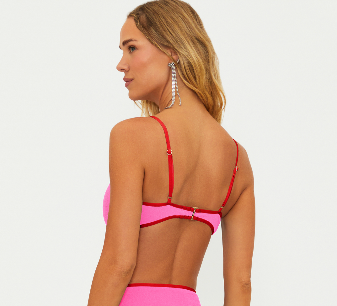Leona Top Electric Pink Tidal Crepe