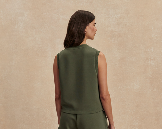 Shea Crop Tank - Thyme
