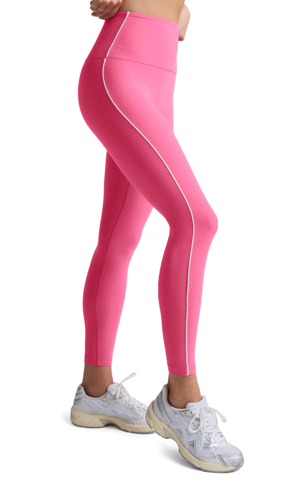 Spacedye™ Streamline Midi Legging - Luscious Pink Heather