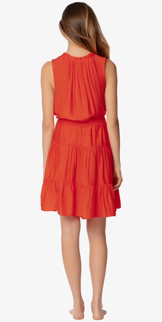 Sleeveless Dress/Cover Up with Belt