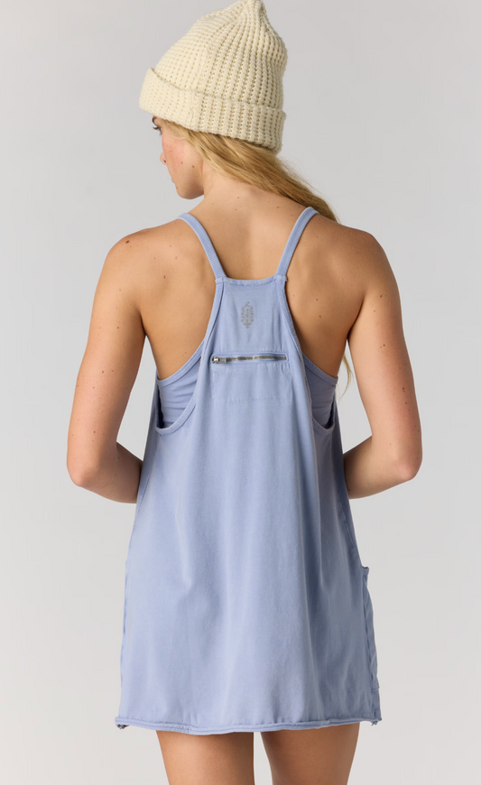 Hot Shot Mini Dress- Blue Ash
