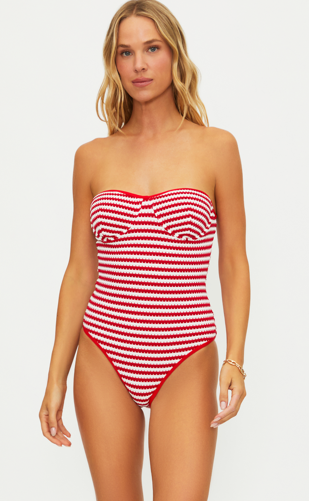 Hayes One Piece Crimson Stripe