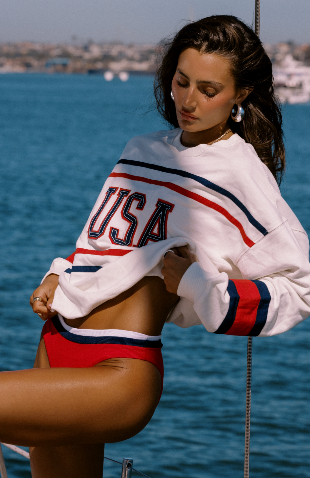 Devyn Oversized Sweatshirt Firework Colorblock