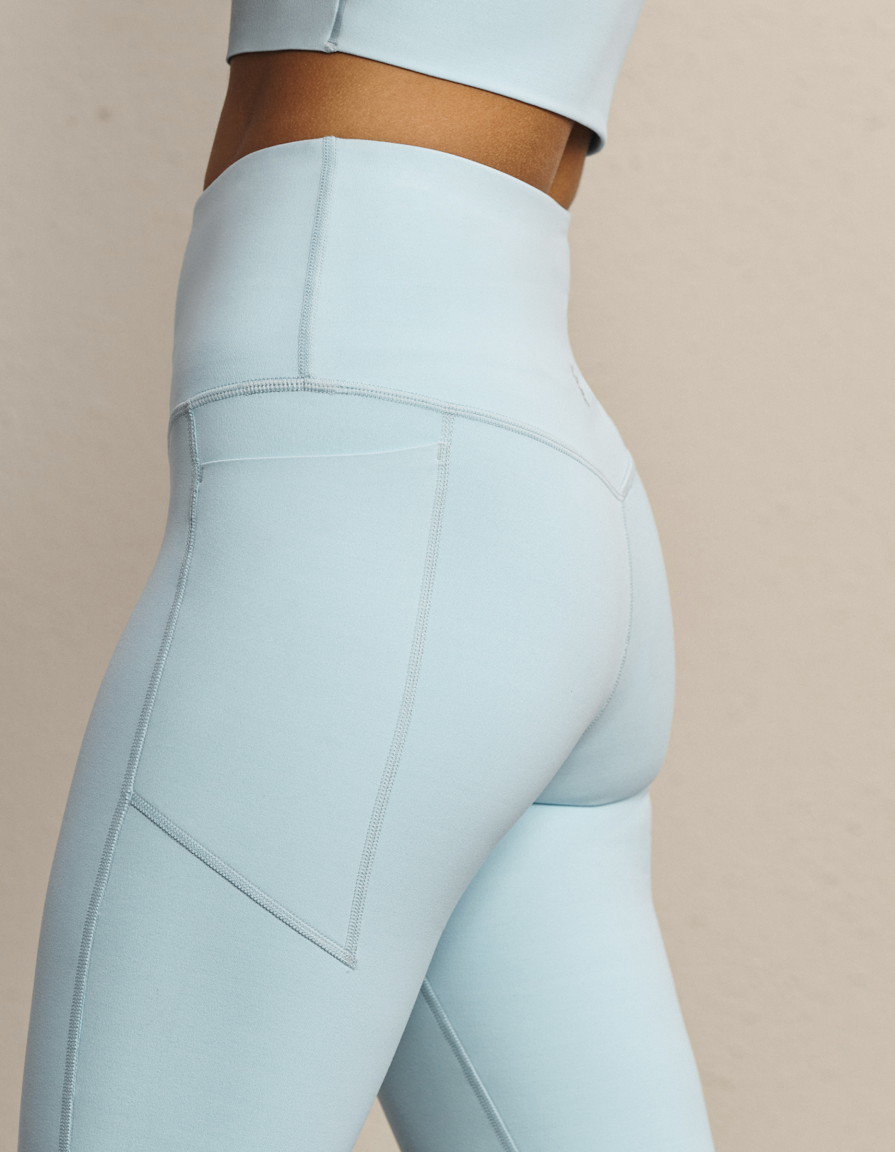 Revive 7/8 Pocket Legging- Pool Blue