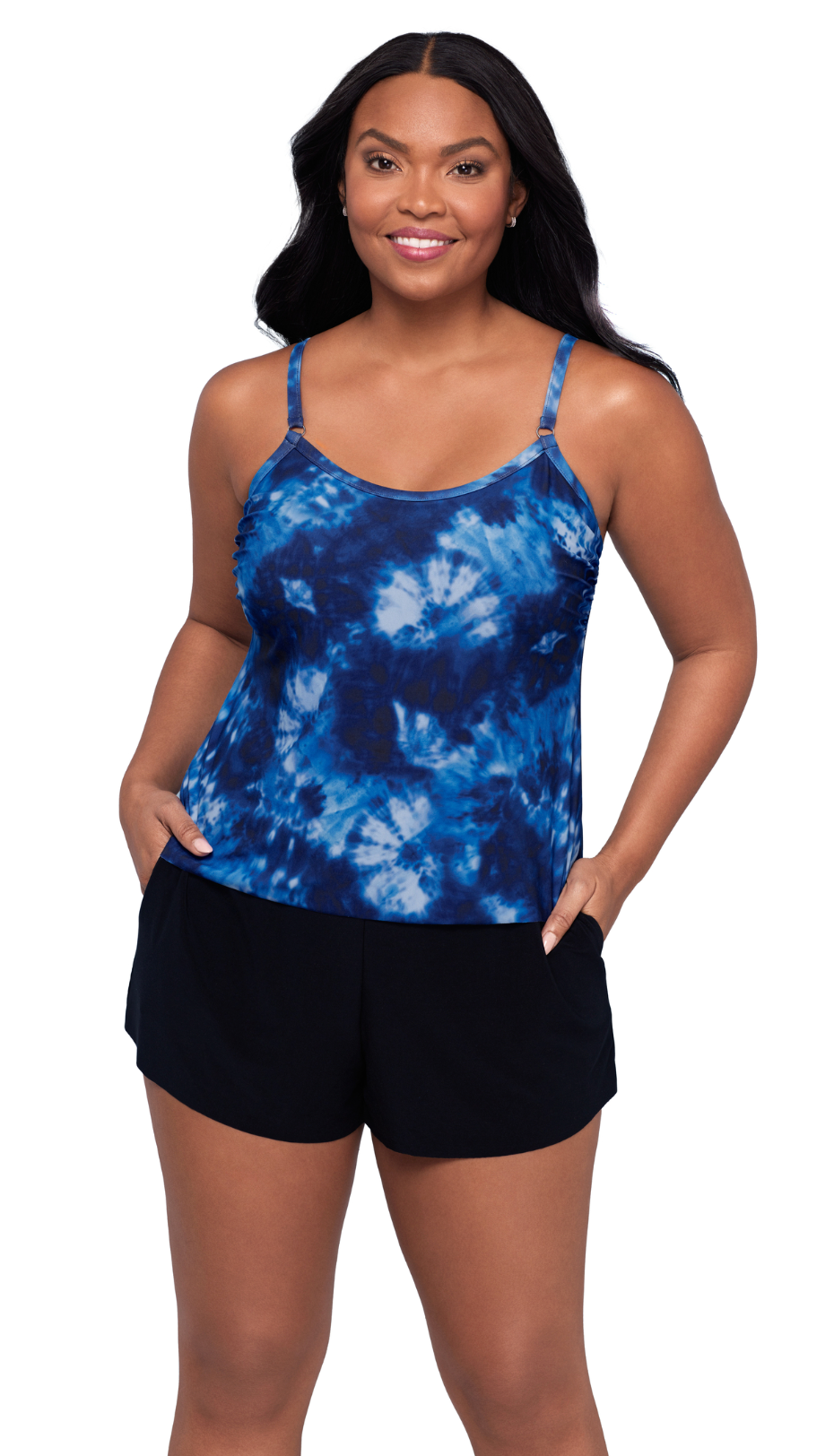Farrah Romper - Multi Blue