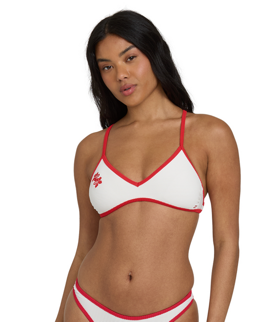 Picnic V Cross-Back Bralette Bikini Top