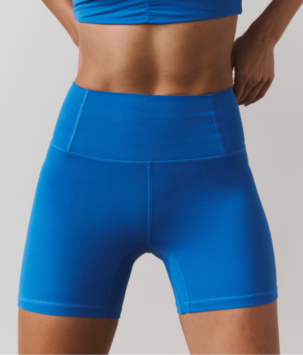 Never Better High-Rise 5" Biker Shorts - Light Cobalt