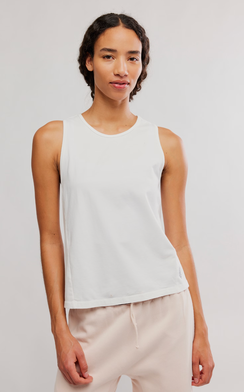Hot Shot Twist Tank - White