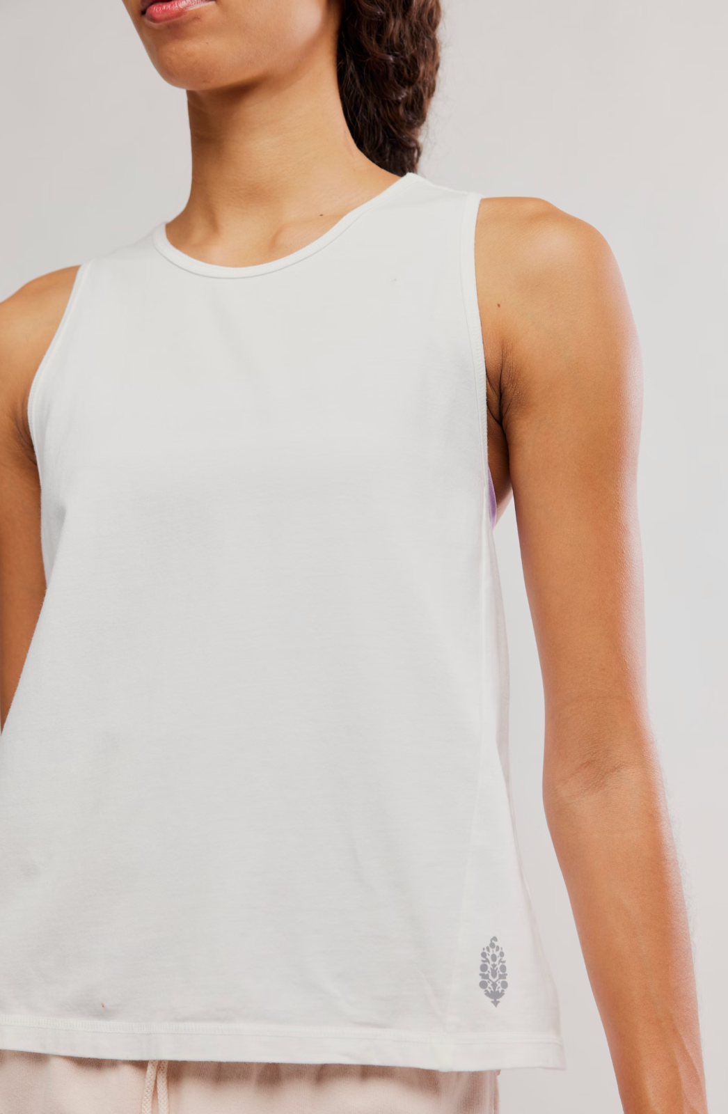Hot Shot Twist Tank - White