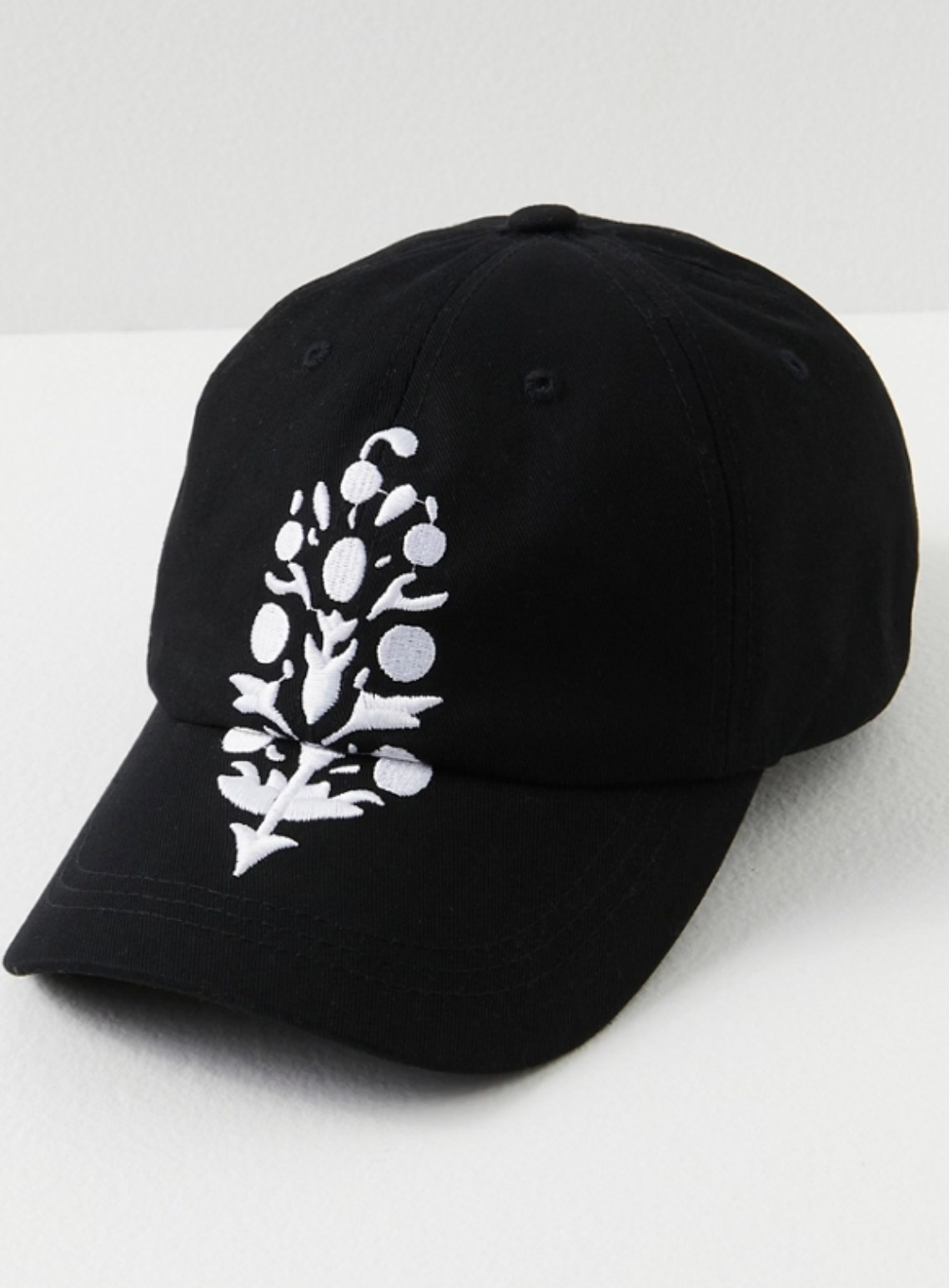 Big Buti Baseball Cap - Black/White