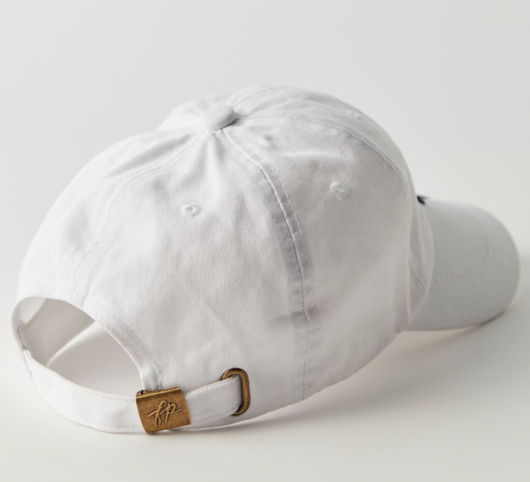 Big Buti Baseball Cap - White/Black