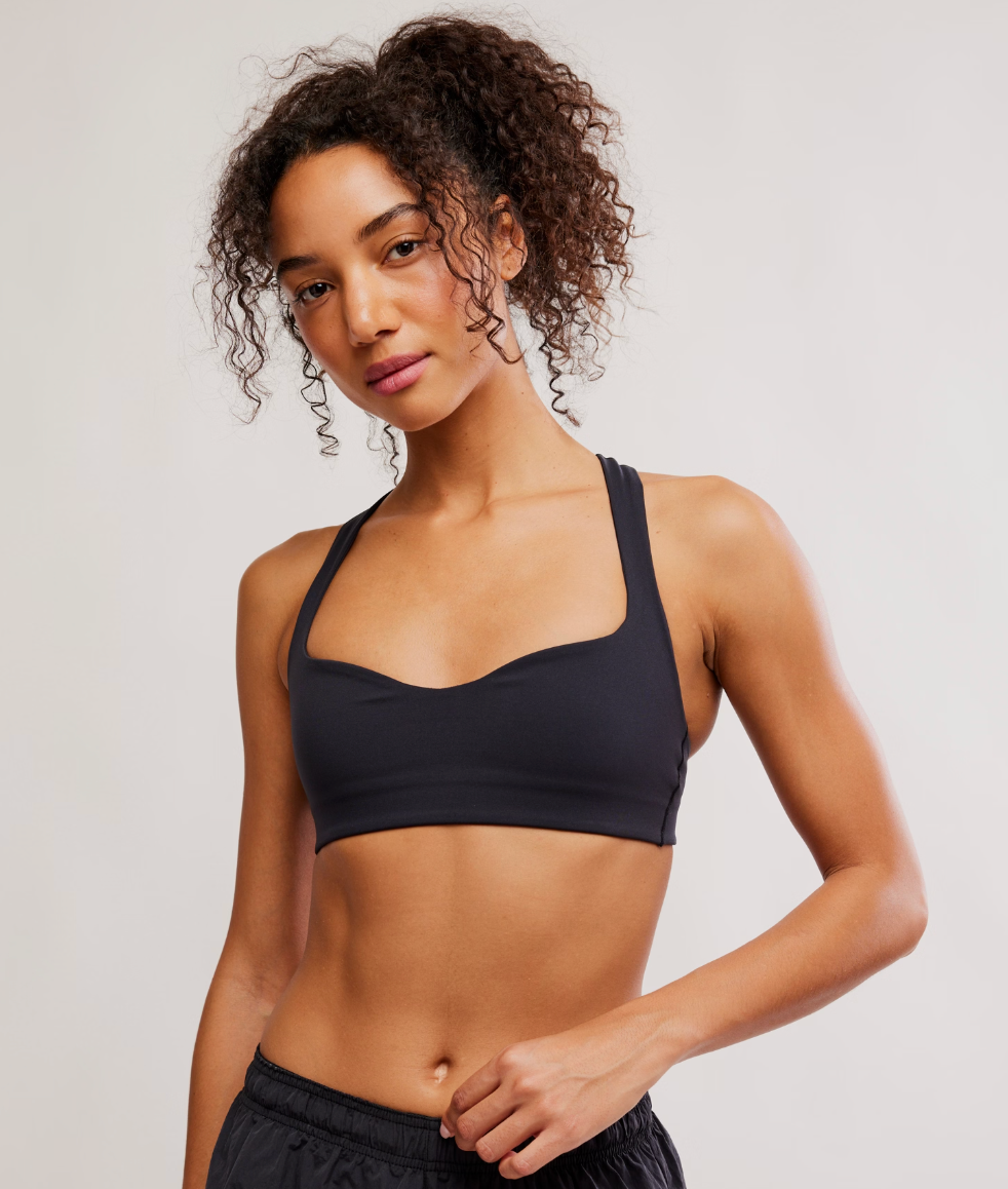Win Win Sweetheart Sports Bra - Black