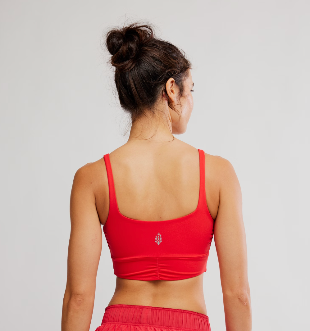 Never Better Reversible Twist Crop - Grapefruit