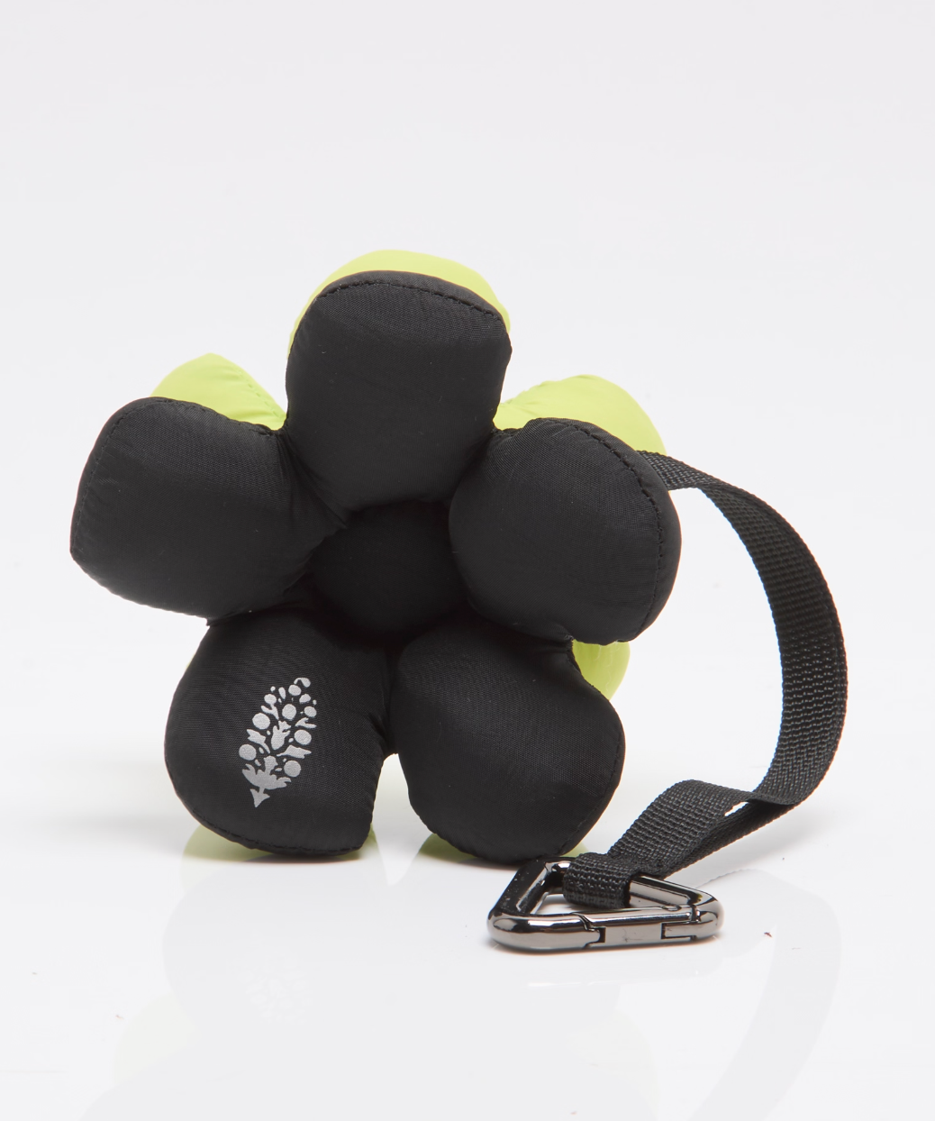 Petal Talk Keyring/Bag Charm- Black/Lime