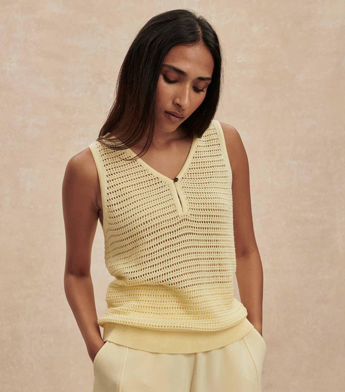 Ramon Knit Tank - Anise Flower