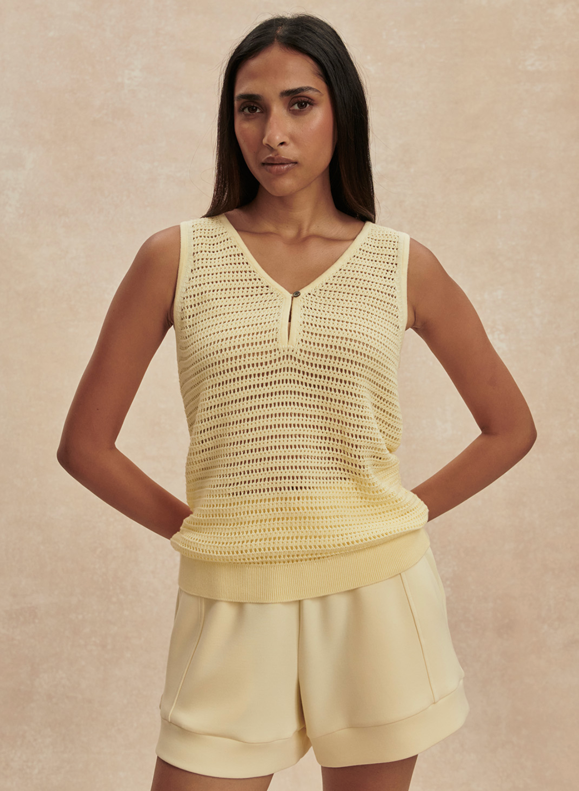 Ramon Knit Tank - Anise Flower