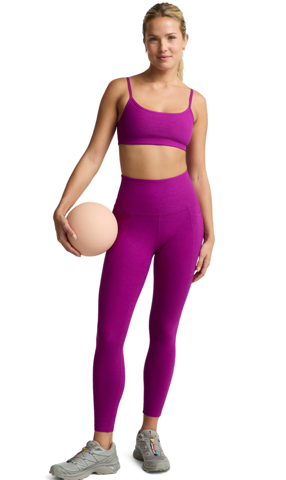 Spacedye™ Out of Pocket High Waist Legging - Berry Bliss Heather