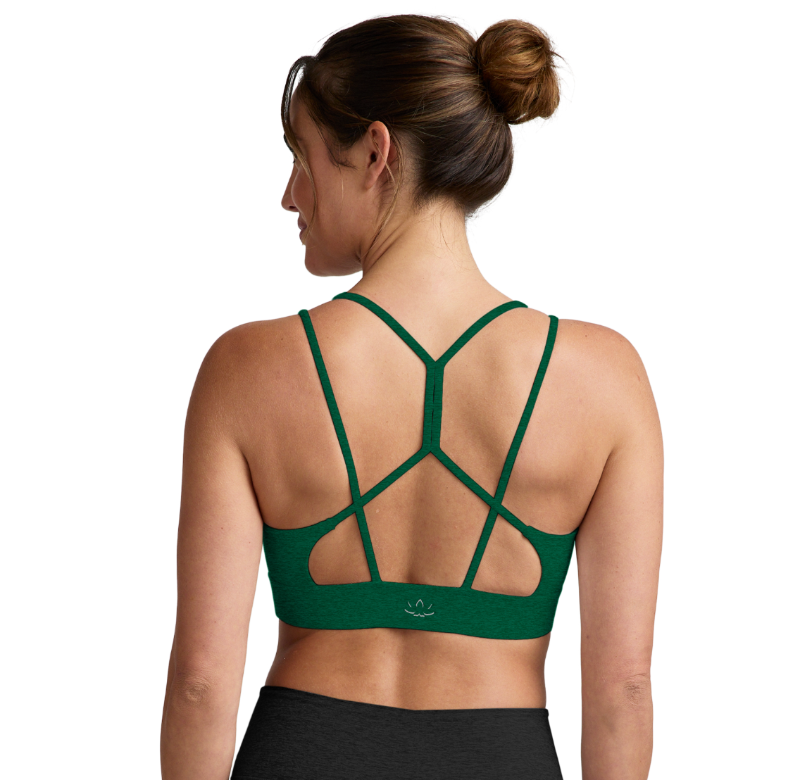 Spacedye™ Back To It Strappy Bra - Legacy Pine Heather