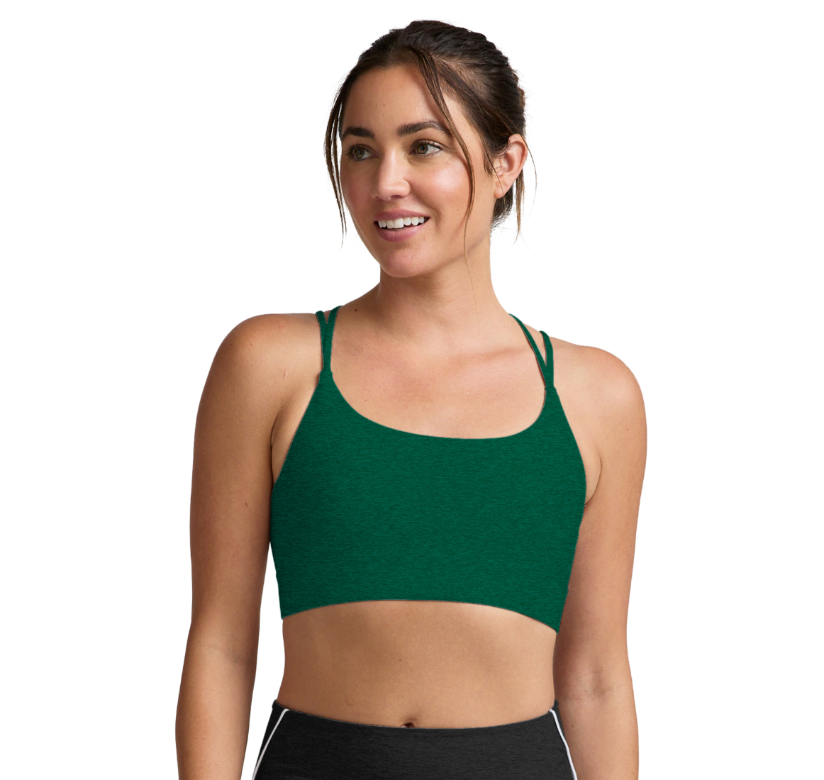 Spacedye™ Back To It Strappy Bra - Legacy Pine Heather
