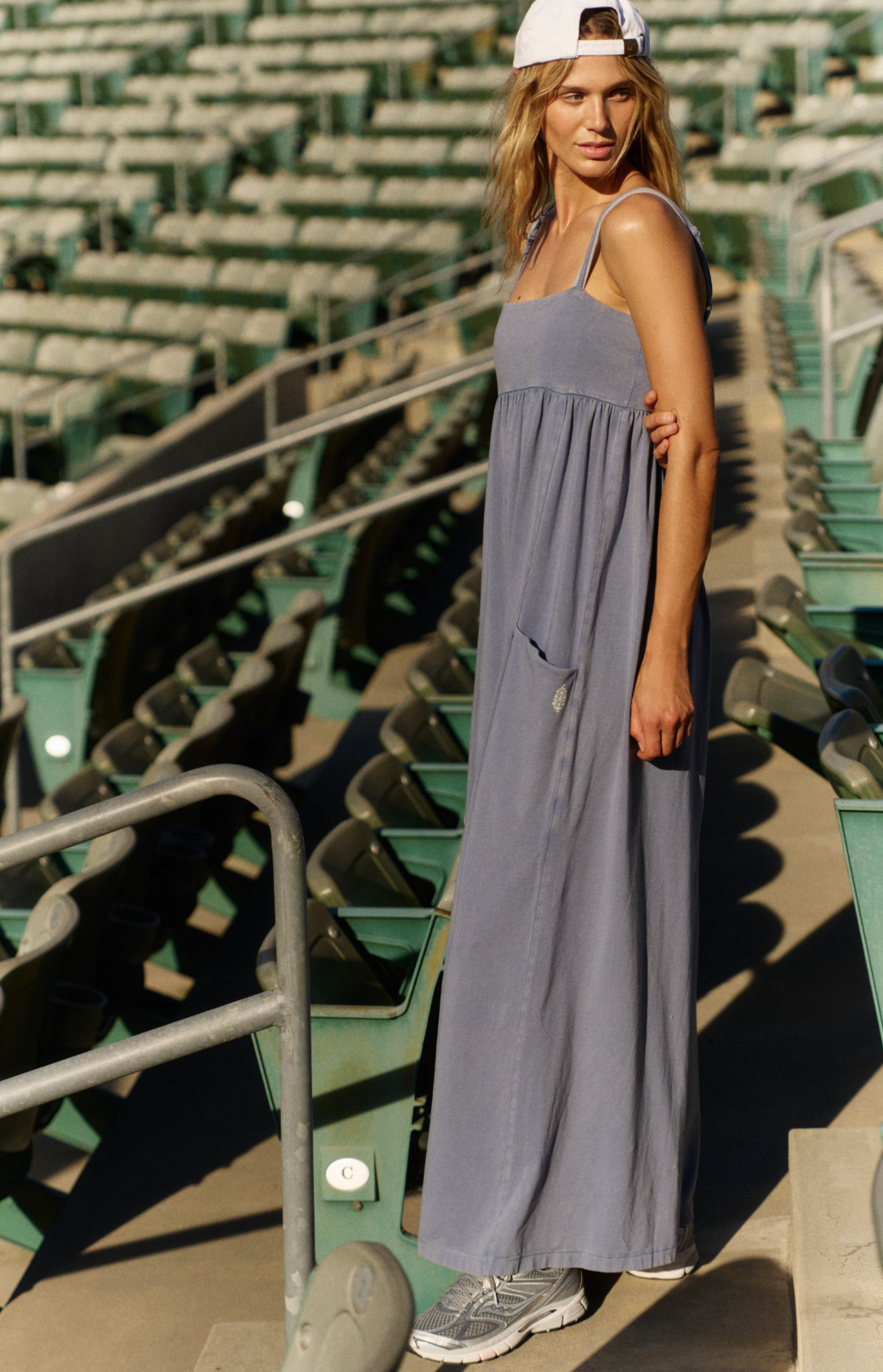 Hot Shot Strappy Onesie - Blue Ash