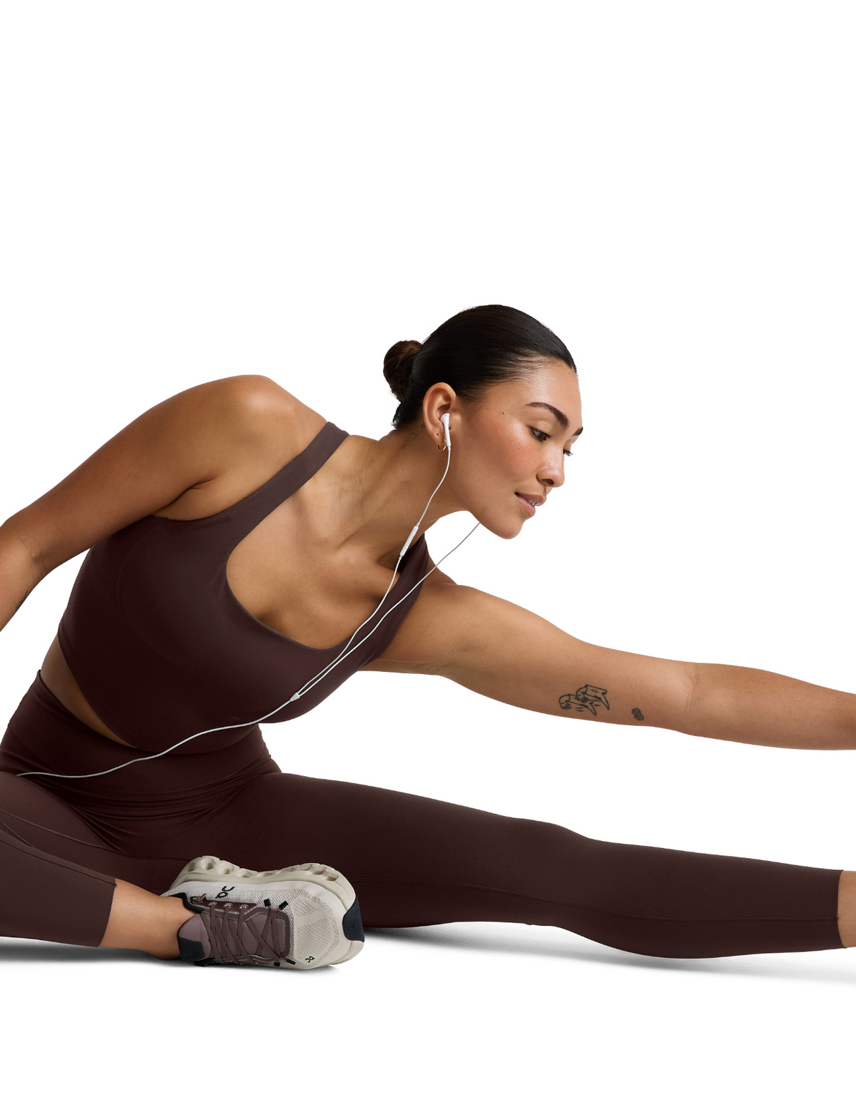 glowzone™ Medium Impact Cropped Tank - Cocoa Plum