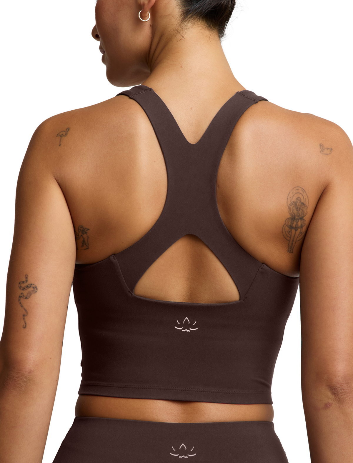 glowzone™ Medium Impact Cropped Tank - Cocoa Plum