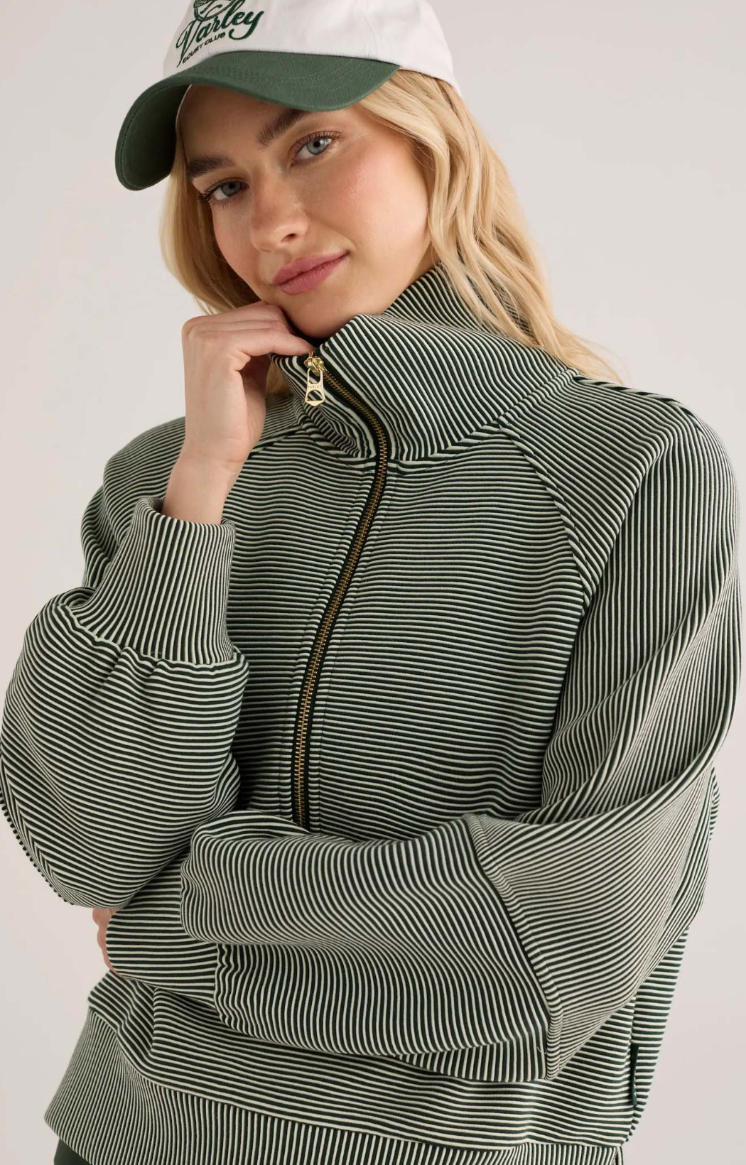 Milano Half Zip Sweat 2.0 - Ponderosa Pine / Pristine